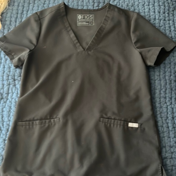 Black figs scrubs set jogger pants. - Picture 1 of 3